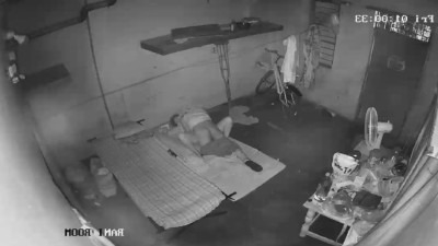 Broken hand housewife 2nd husband ool CCTV video clip