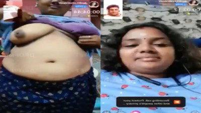 Big aunty shows her hot mulai to her lover on v call