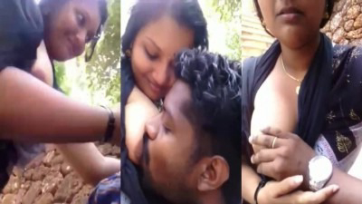 Public garden park lovers boobs sappum sexy clip