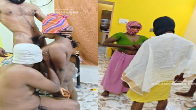 Gramathu aunty threesome ool panum HD video with voice